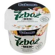 Kefiry, jogurty, maślanki - Bakoma - 7 Zbóż men jogurt z jabłkiem pomarańczą i zbożami - miniaturka - grafika 1