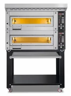 Piece, kotły  i płyty grzejne gastronomiczne - Piec piekarniczy modułowy 2-komorowy elektryczny 15 kW 400V 1260x1020x1850 MD/800/1 Resto Quality - miniaturka - grafika 1