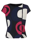Koszulki i topy damskie - Opus - Koszulka damska  Sapano, niebieski|wielokolorowy - miniaturka - grafika 1