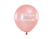 Wieczór panieński i kawalerski - Balony lateksowe z nadrukiem Wieczór panieński - różowe złoto - 30 cm - 100 szt. - miniaturka - grafika 1