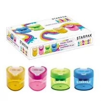 Starpak Temperówka plastikowa podwójna p24 - Przybory szkolne - miniaturka - grafika 1