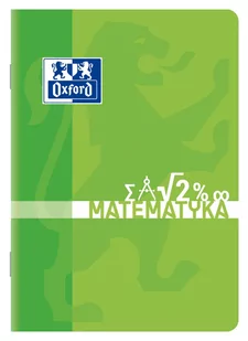 Oxford Zeszyt matematyka A4 60k 90g kratka z marginesem 400150840 400150840 - Zeszyty szkolne - miniaturka - grafika 1