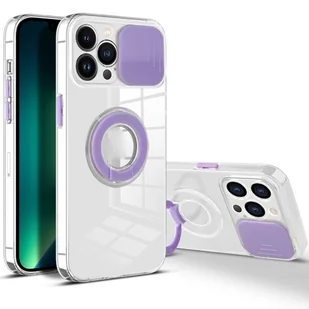 Etui König Design kompatybilne z Apple iPhone 13 Pro Max plastikowe, miękkie etui na telefon - Etui na telefon fioletowe - Etui i futerały do telefonów - miniaturka - grafika 1