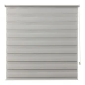 Rolety - Roleta dzień/noc OPP 156,7 x 160 cm jasnoszara - miniaturka - grafika 1
