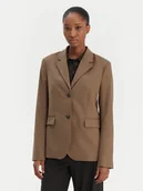 Marynarki i żakiety damskie - Tommy Hilfiger Marynarka Timeless WW0WW46662 Beżowy Regular Fit - miniaturka - grafika 1