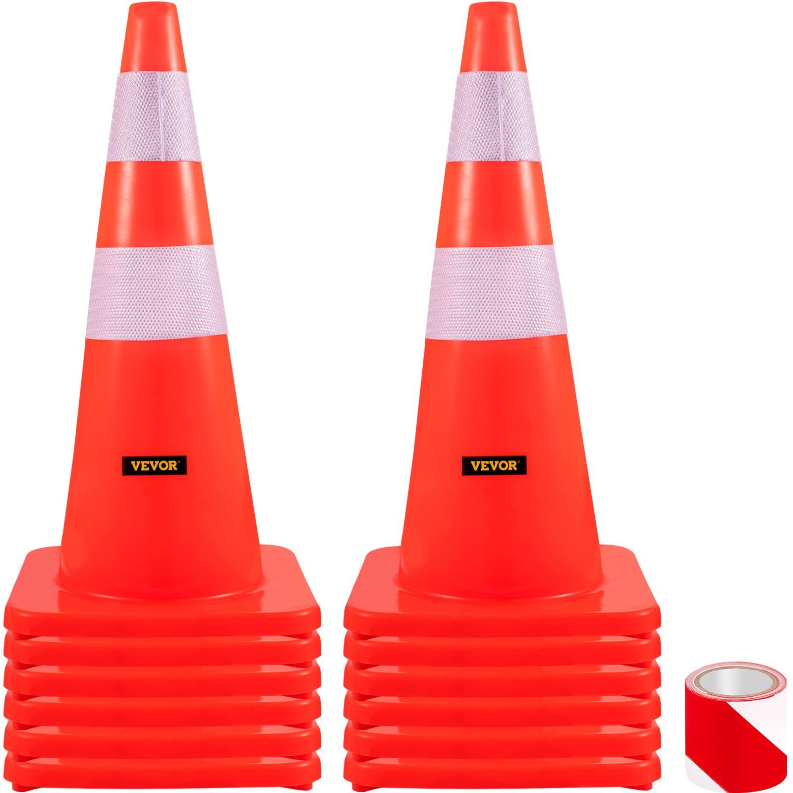 Pachołki Drogowe 12 Sztuk 73 cm