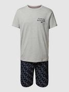 Piżamy męskie - Piżama z wyhaftowanym logo - miniaturka - grafika 1