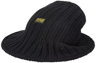 Płaszcze męskie - G-STAR RAW Męski płaszcz z dzianiny Brimmed hat Hat, Black (dk Black C993-6484), One Size - grafika 1