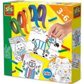 Zabawki kreatywne - Ses NL Zestaw do wyklejania - 16 obrazów z kolor. taśmami - miniaturka - grafika 1