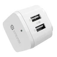 Ładowarki do telefonów - Syncwire - ładowarka sieciowa na 2 porty USB (biała) - miniaturka - grafika 1