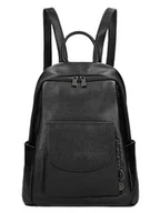 Torebki damskie - Wojas Skórzany plecak w kolorze czarnym - 28 x 32 x 14 cm - miniaturka - grafika 1
