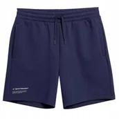 Spodenki męskie - 4F Spodenki Męskie Dresowe Granatowe L - miniaturka - grafika 1