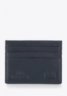 Etui na klucze - Etui skórzane z ochroną kart granatowe - miniaturka - grafika 1