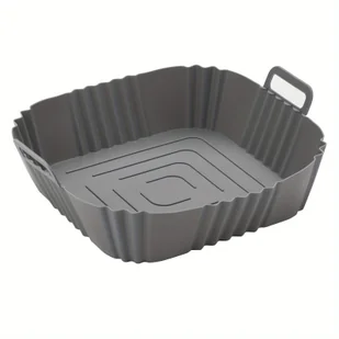 TEMU 1 szt., Silikonowa Wkładka do Frytkownicy Powietrznej - Wielokrotnego Użytku, Nieprzywierająca Forma do Pieczenia Pizzy i Kurczaka, Akcesoria do - Inne - miniaturka - grafika 1