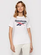 Koszulki sportowe damskie - Reebok T-Shirt HG5254 Biały Regular Fit - miniaturka - grafika 1