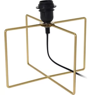 Home Styling Collection Lampka stołowa kwadratowa LOFT kolor złoty 25 cm XX8112260 - Lampy stojące - miniaturka - grafika 1