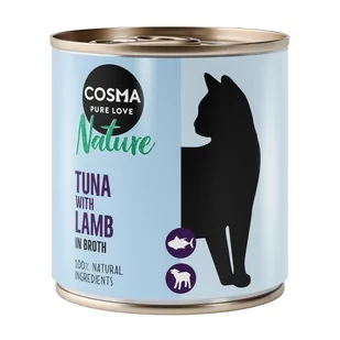 Cosma Nature, 6 x 280 g - Tuńczyk i jagnięcina - Mokra karma dla kotów - miniaturka - grafika 1