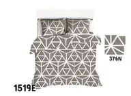 Pościel - Pościel 200x220 1519E szara biała geometryczna 376N - miniaturka - grafika 1