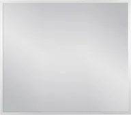 Lustra - Lustro łazienkowe prostokątne 90x80 cm srebrna rama - miniaturka - grafika 1