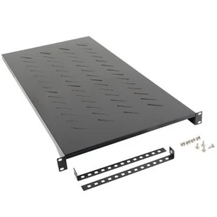 Lanberg Półka do szaf 19&quot 1200mm czarna 1U/483x900mm udźwig do 25kg montaż 4-punktowy AK-1013-B - Szafy rack - miniaturka - grafika 1