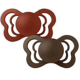 BIBS COUTURE 2-PACK SAGE RUST & MOCHA S Smoczek Anatomiczny silikonowy - Śliniaki i fartuszki - miniaturka - grafika 1