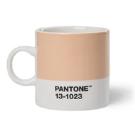 Kubki - Pomarańczowy ceramiczny kubek na espresso 120 ml Peach Fuzz 13-1023 – Pantone - miniaturka - grafika 1