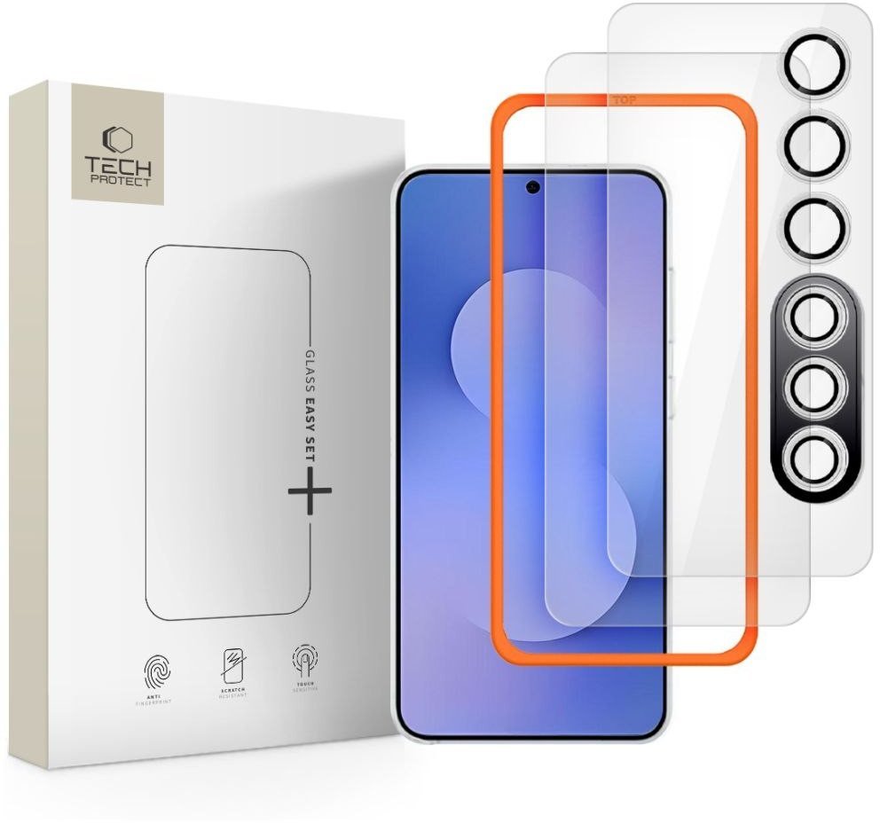 SZKŁO HARTOWANE TECH-PROTECT EASY SET+ 3-PACK GALAXY S25 FE CLEAR