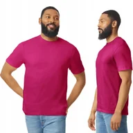 Koszulki męskie - T-shirt Koszulka Męska Bawełna SOFTSTYLE Gildan GI64000 RÓŻ Heliconia L - miniaturka - grafika 1