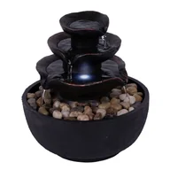 Fontanny ogrodowe - Fontanna dekoracyjna do ogrodu ze światłem LED kamyki DLH - miniaturka - grafika 1