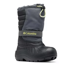 Columbia Unisex dziecięce śniegowce Powderbug Snowlite, Ciemnoszary czarny, 39 EU - Śniegowce damskie - miniaturka - grafika 1