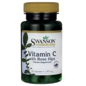 Witaminy i minerały - Swanson, Usa Witamina C1000 + Dzika Róża - suplement diety 30 kaps. - miniaturka - grafika 1