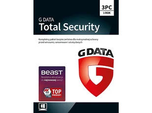 Kod aktywacyjny G DATA Program antywirusowy Total Security 3 PC 1 rok - Programy antywirusowe - miniaturka - grafika 1