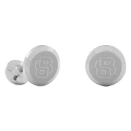 Spinki do mankietów i krawatów - Spinki do mankietów BOSS 50532324 Srebrny - miniaturka - grafika 1