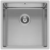 Zlewozmywaki - Pyramis Zlewozmywak stalowy Astris 40 x 40 1B - miniaturka - grafika 1