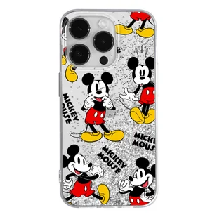 Etui płynny brokat do Apple IPHONE 7/ 8/ SE 2/ SE 3 Disney: Mickey 050 oryginalne i oficjalnie licencjonowane, Srebrny - Etui i futerały do telefonów - miniaturka - grafika 1