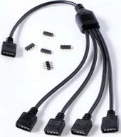 Kable komputerowe i do monitorów - Gelid Gelid Solutions 1-zu-4 Splitterkabel für RGB / ARGB Header - 300 mm - miniaturka - grafika 1