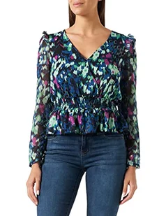 Morgan damski top TAZUR niebieski TL, Niebieski, L - Koszulki i topy damskie - miniaturka - grafika 1