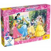 Puzzle - Lisciani Puzzle dwustronne Plus 60 Princess - miniaturka - grafika 1