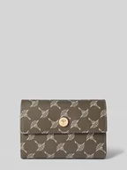 Portfele - Portfel ze wzorem z logo model ‘cosma’ - miniaturka - grafika 1