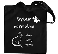 Torby i wózki na zakupy - Torba BAWEŁNIANA Z NADRUKIEM EKO Shopperbag Torba Dla Kociary Kot Kotki mem - miniaturka - grafika 1