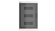 Rozdzielnie elektryczne - Elektroplast Rozdzielnica modułowa Elegant 3x12 podtynkowa IP40 PE+N drzwi dymne 2455-01 - miniaturka - grafika 1