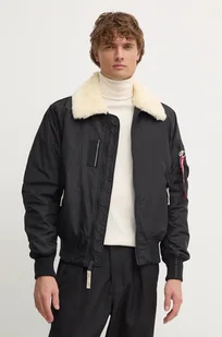 Alpha Industries kurtka bomber męski kolor czarny zimowa - Kurtki męskie - miniaturka - grafika 1
