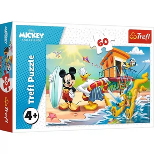 Trefl Puzzle 60 elementów Ciekawy dzień Myszka Miki - Puzzle - miniaturka - grafika 3