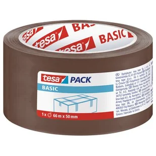 Taśma pakowa STANDARD brązowa 66 m x 48 mm tesa - Taśmy klejące - miniaturka - grafika 1