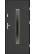 Drzwi zewnętrzne - Drzwi Zewnętrzne Z Ościeżnicą Setto Dario 90 Cm Prawe Antracyt Reflex - miniaturka - grafika 1