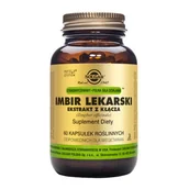 Suplementy naturalne - Solgar Imbir lekarski ekstrakt z kłącza 60 kapsułek - miniaturka - grafika 1