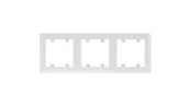 Klawisze i ramki - Hager Lumina 2 biały ramka 3 pionowa WL5130 - miniaturka - grafika 1