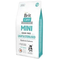 Sucha karma dla psów - Brit Care Mini Light&Sterilised Rabbit&Salmon 2 kg - miniaturka - grafika 1