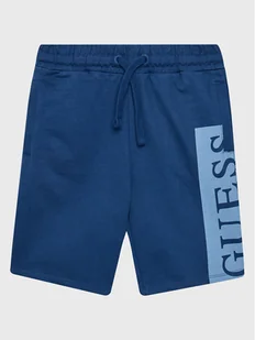 Guess Szorty sportowe L3GD03 KA6R0 Niebieski Relaxed Fit - Spodenki damskie - miniaturka - grafika 1
