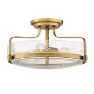Lampy sufitowe - Sufitowa lampa Harper HK-HARPER-SFM-HB-CS Hinkley przezroczysty mosiądz - miniaturka - grafika 1
